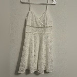 Lace white dress shorter length perfect for summer